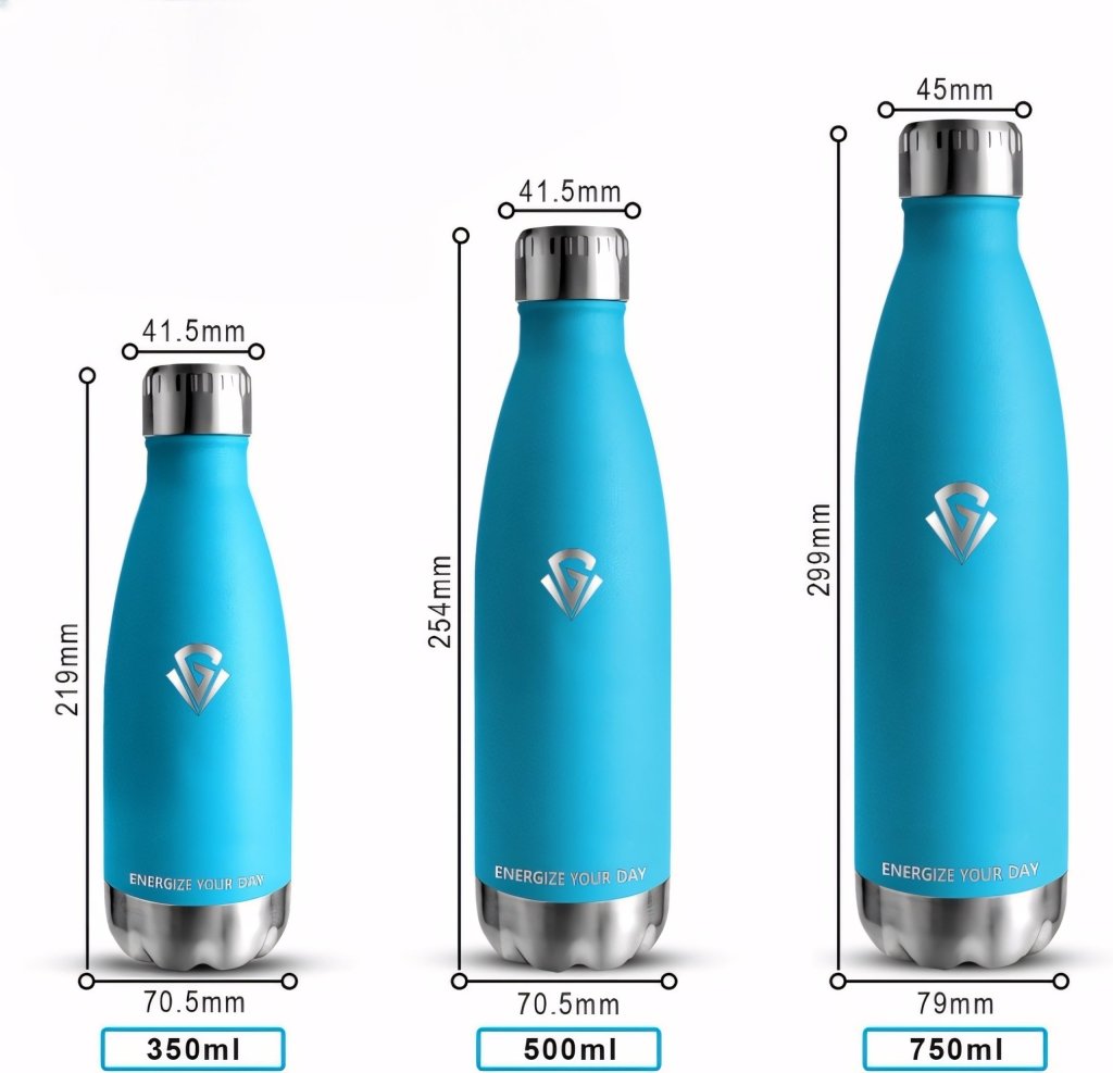 Butelka termiczna 500 ml próżniowa, niebieska | REEVE