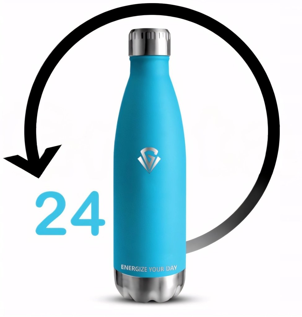 Butelka termiczna 500 ml próżniowa, niebieska | REEVE
