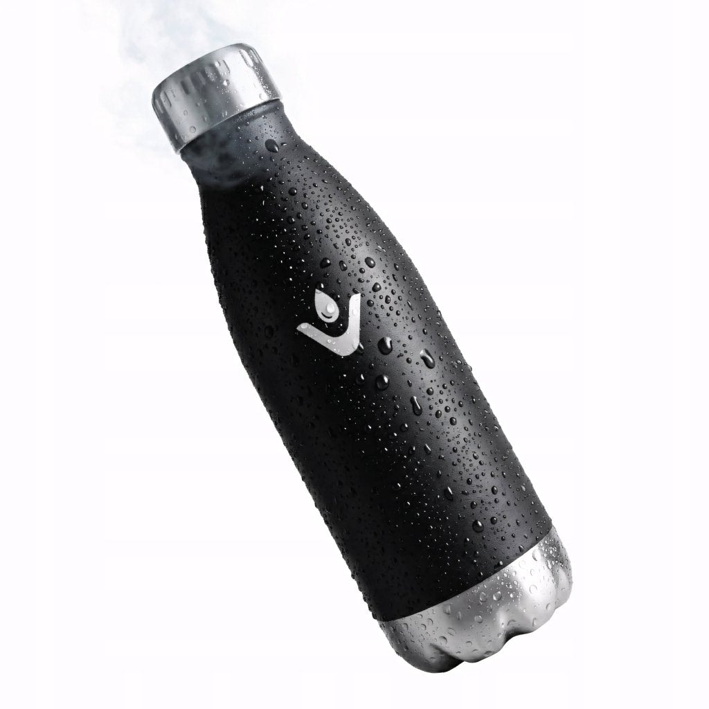 Butelka termiczna 750 ml na napoje gazowane, czarna matowa | REEVE