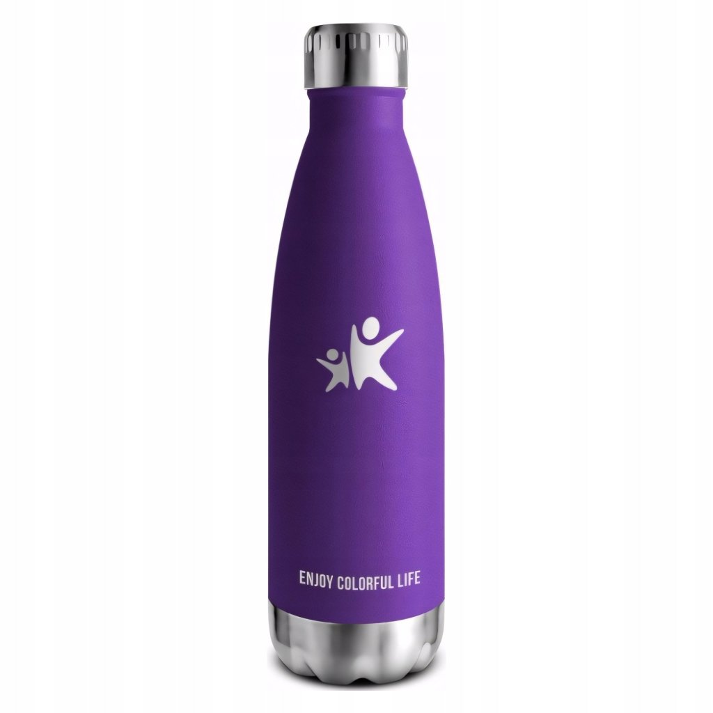 Butelka termiczna 750 ml fioletowa, 12/24 h