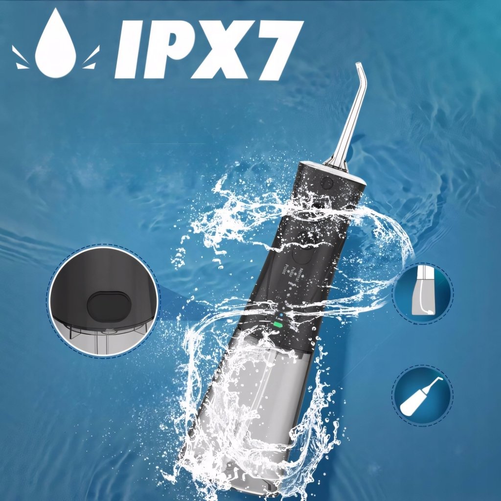 Irygator do zębów 300 ml, 6 dysz, 3 tryby, IPX7