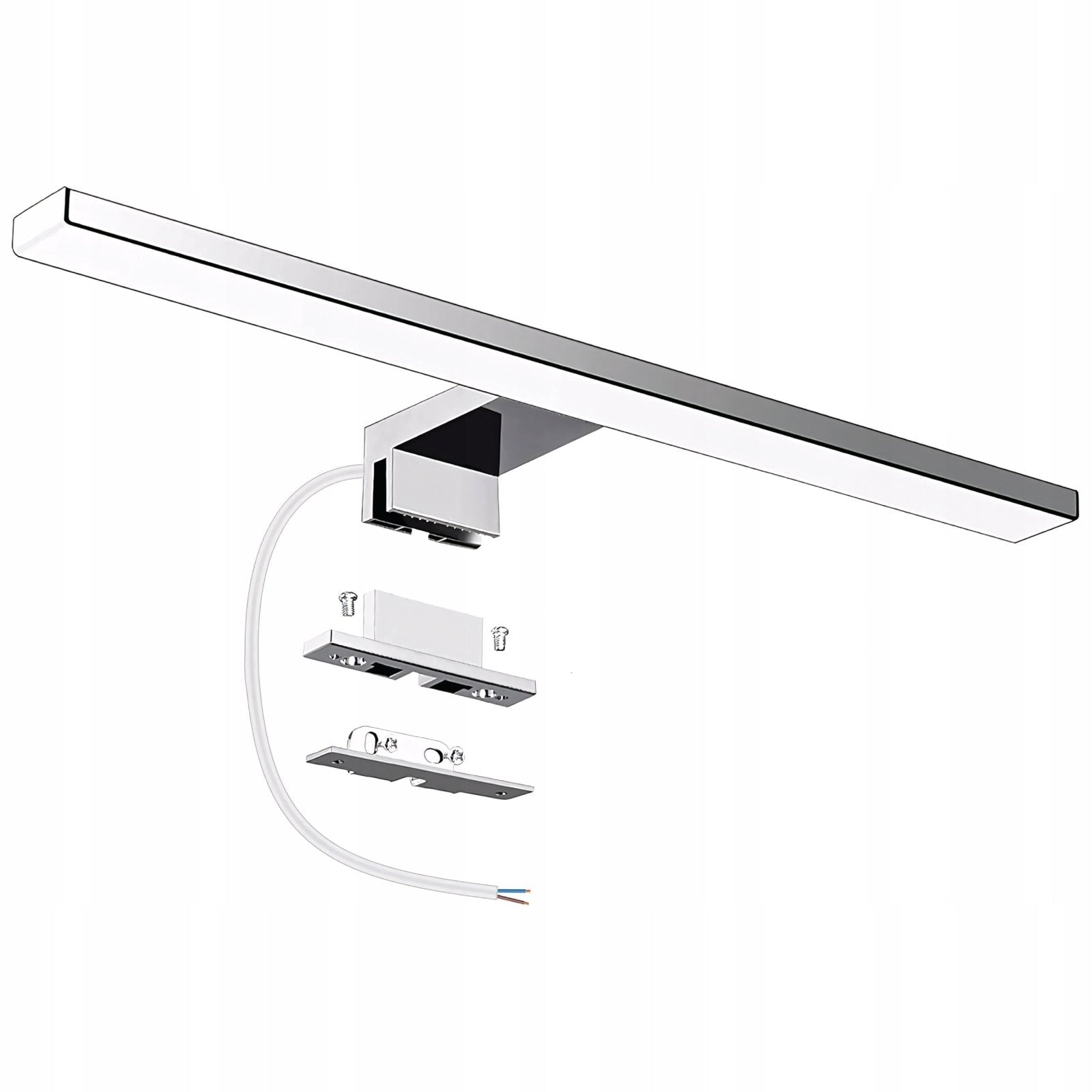 Kinkiet LED nad lustro 40cm IP44 srebrny zimne światło | REEVE