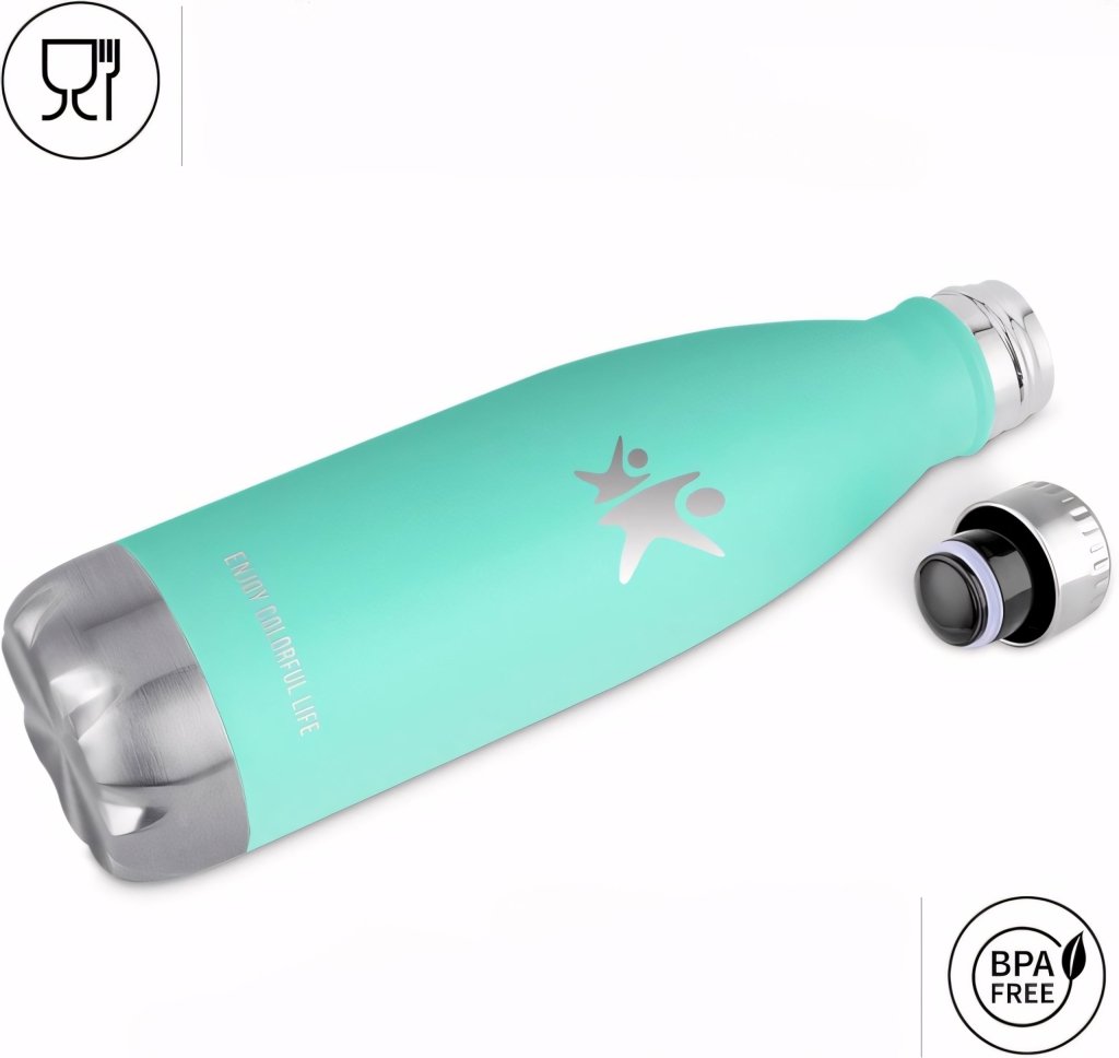 Kubek termiczny 500 ml – szczelny, BPA Free, turkusowy | REEVE