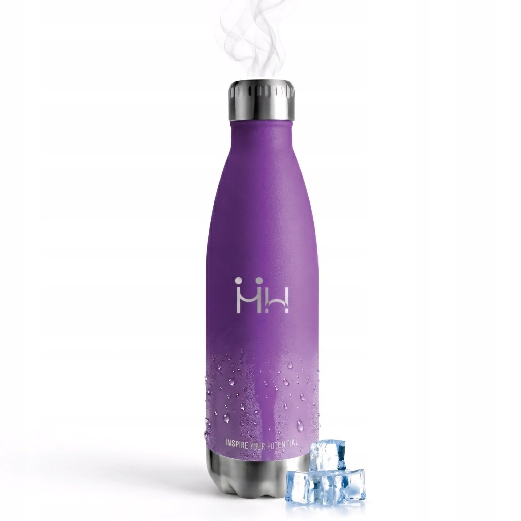 Kubek termiczny 750 ml ze stali 304, fioletowy matowy | REEVE