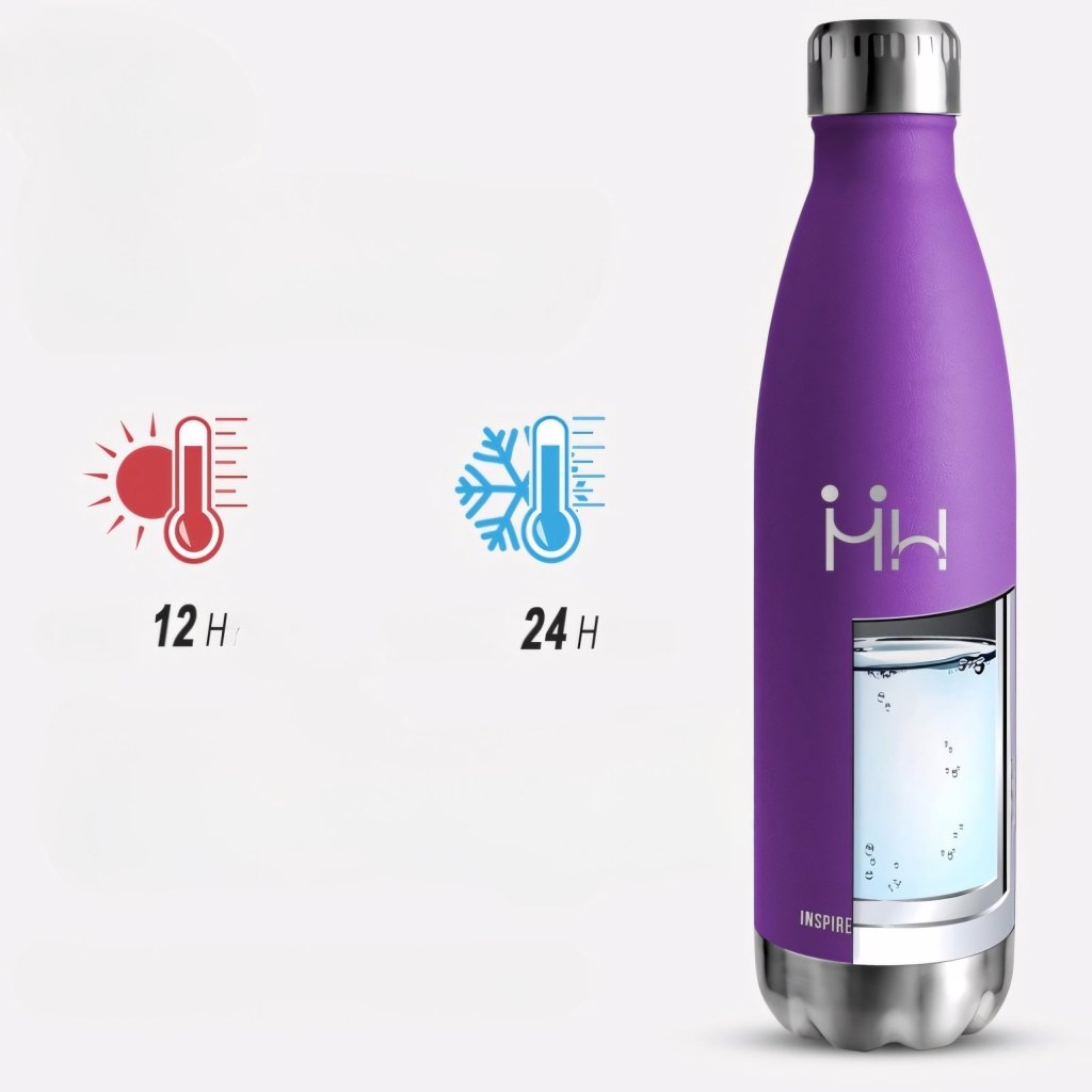 Kubek termiczny 750 ml ze stali 304, fioletowy matowy | REEVE