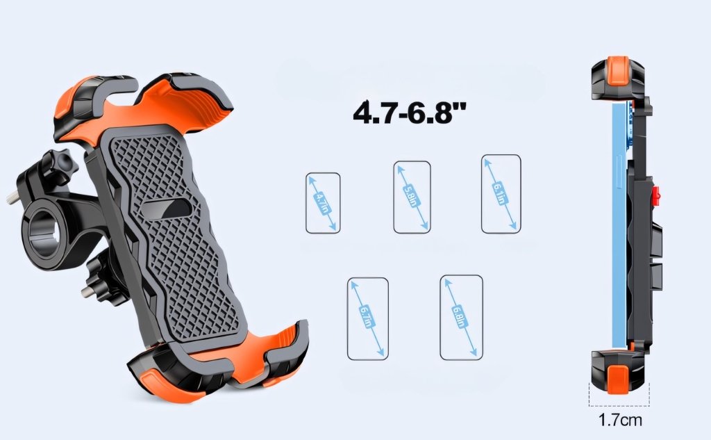 Mocny uchwyt na telefon rowerowy motocyklowy 360° | REEVE
