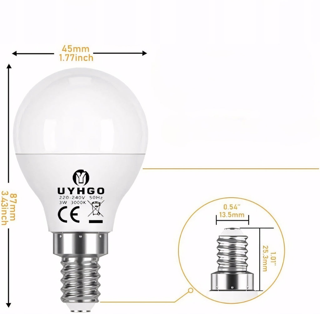 10x Żarówka LED E14 3W 3000K UYHGO | REEVE