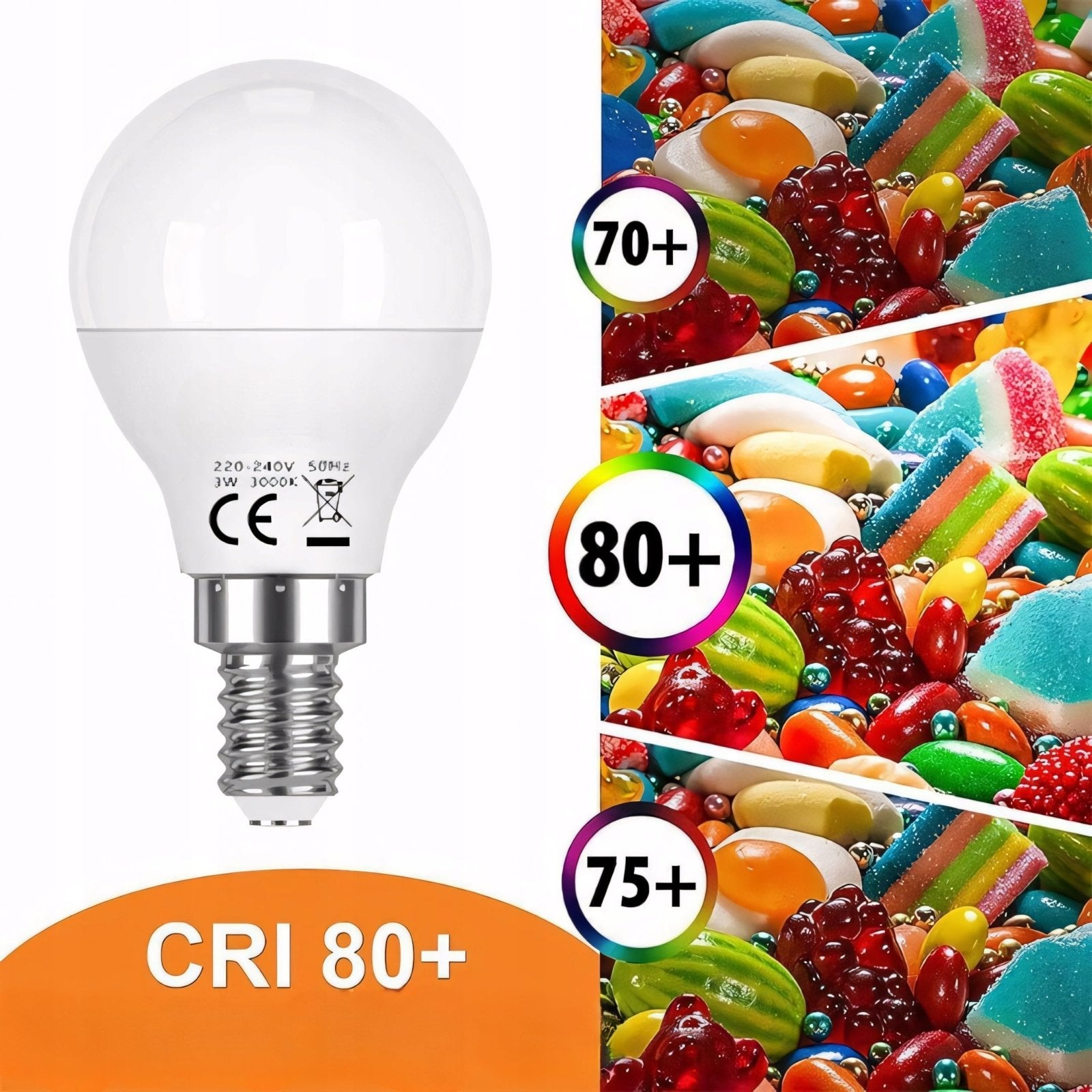 10x Żarówka LED E14 3W 3000K UYHGO | REEVE
