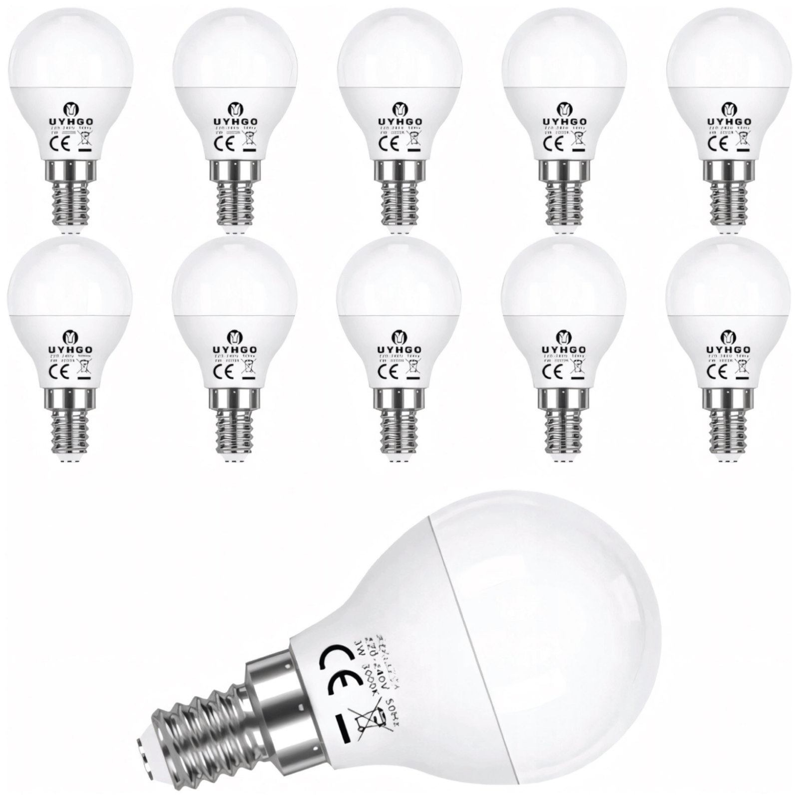 10x Żarówka LED E14 3W 3000K UYHGO | REEVE