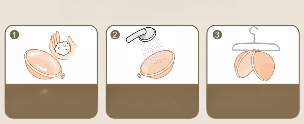 2x Biustonosz Push - Up C samonośny silikonowy | REEVE