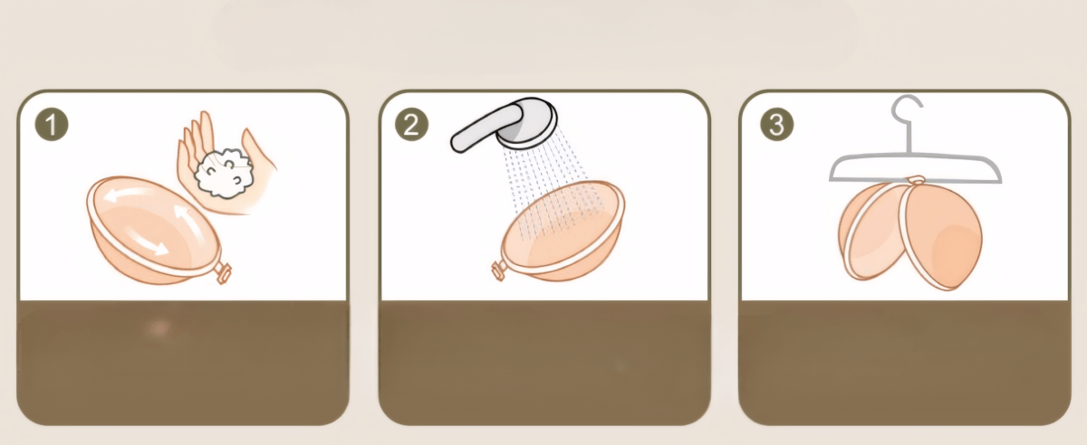 2x Biustonosz Push - Up C samonośny silikonowy | REEVE