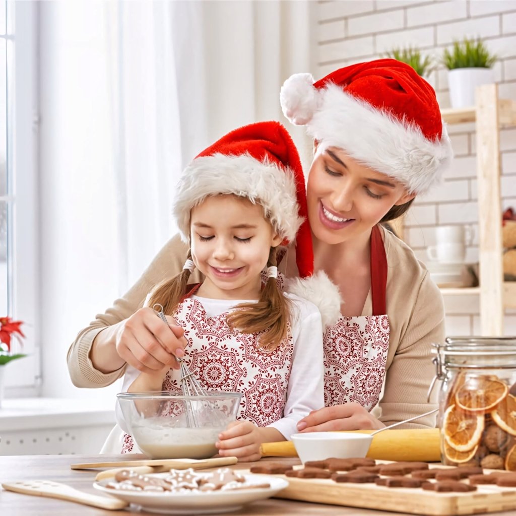 2x Czapka świętego mikołaja pluszowa welurowa premium | REEVE