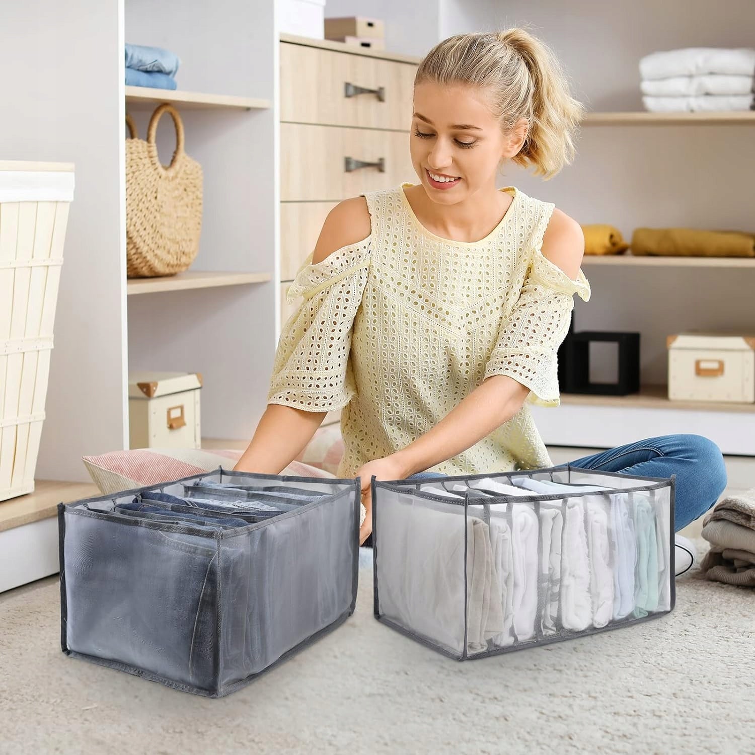 2x Organizer do szafy Allinside 35x22x19 cm | REEVE