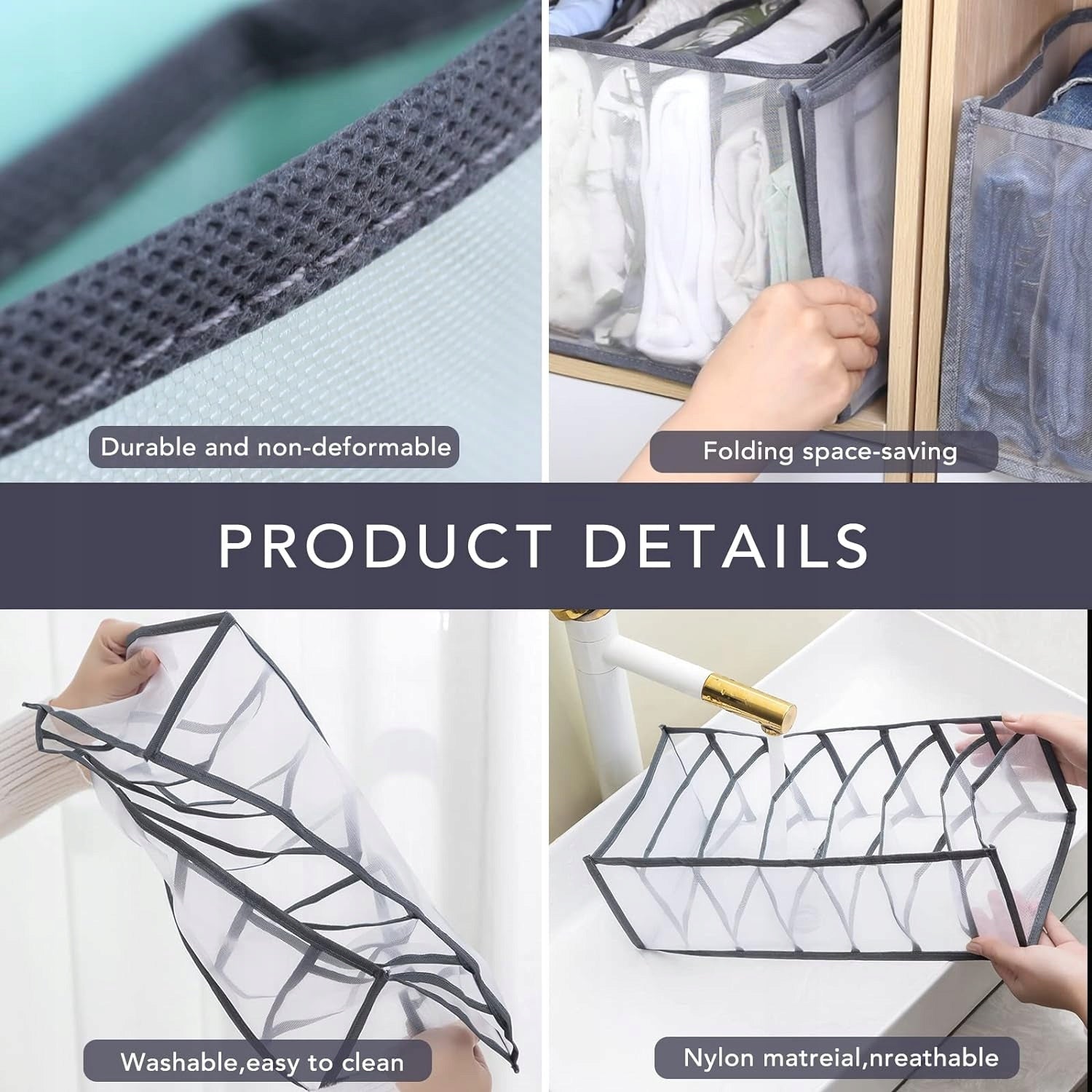 2x Organizer do szafy Allinside 35x22x19 cm | REEVE