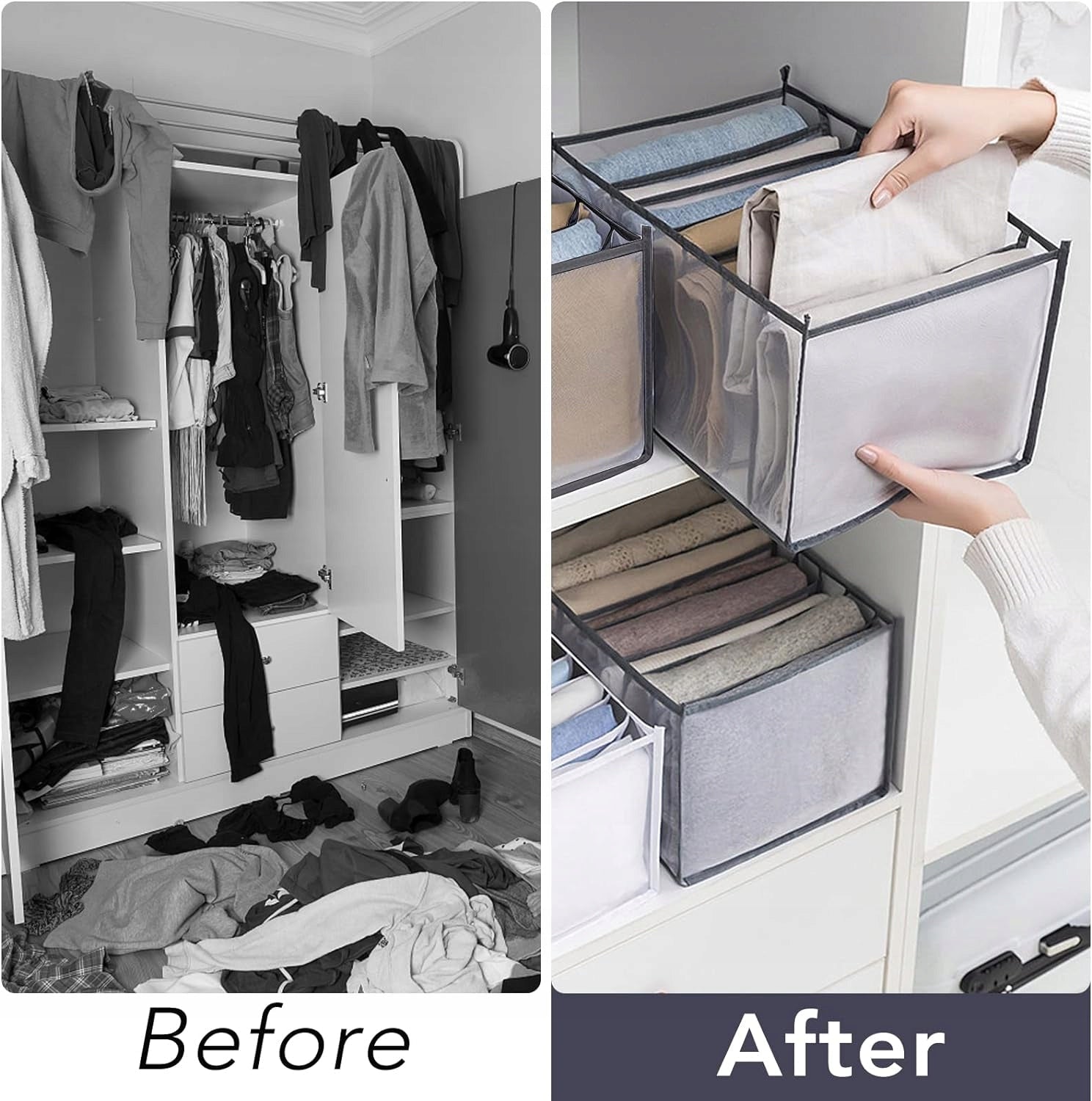 2x Organizer do szafy Allinside 35x22x19 cm | REEVE