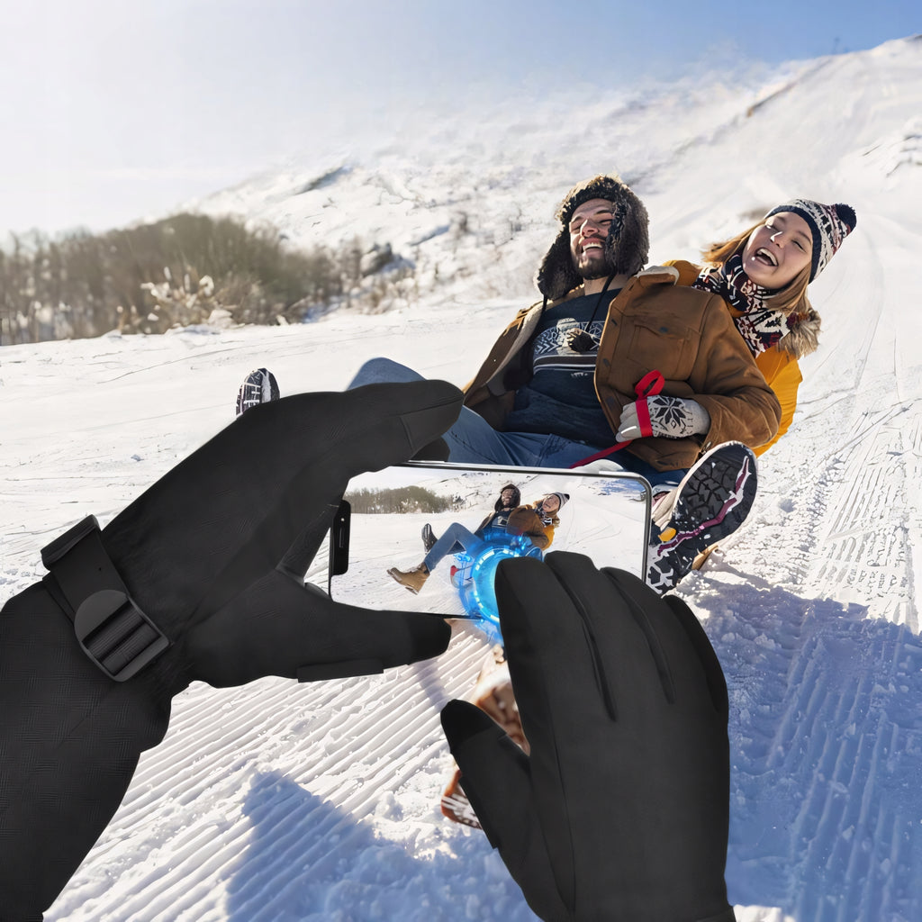 Rękawice ogrzewane elektrycznie zimowe 3000mAh rozmiar M czarne