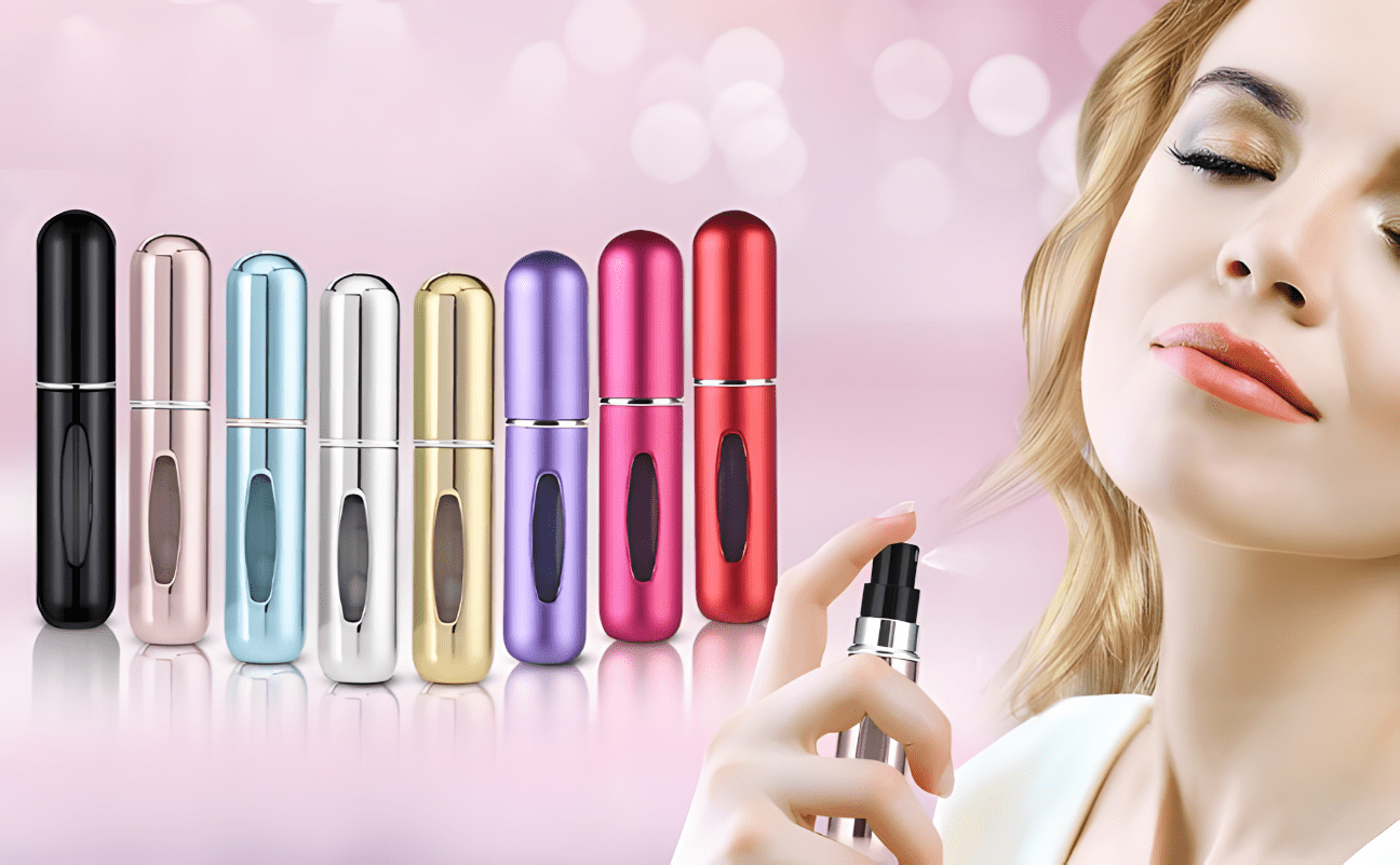8x Atomizer podróżny 5ml – zestaw 8 kolorów | REEVE