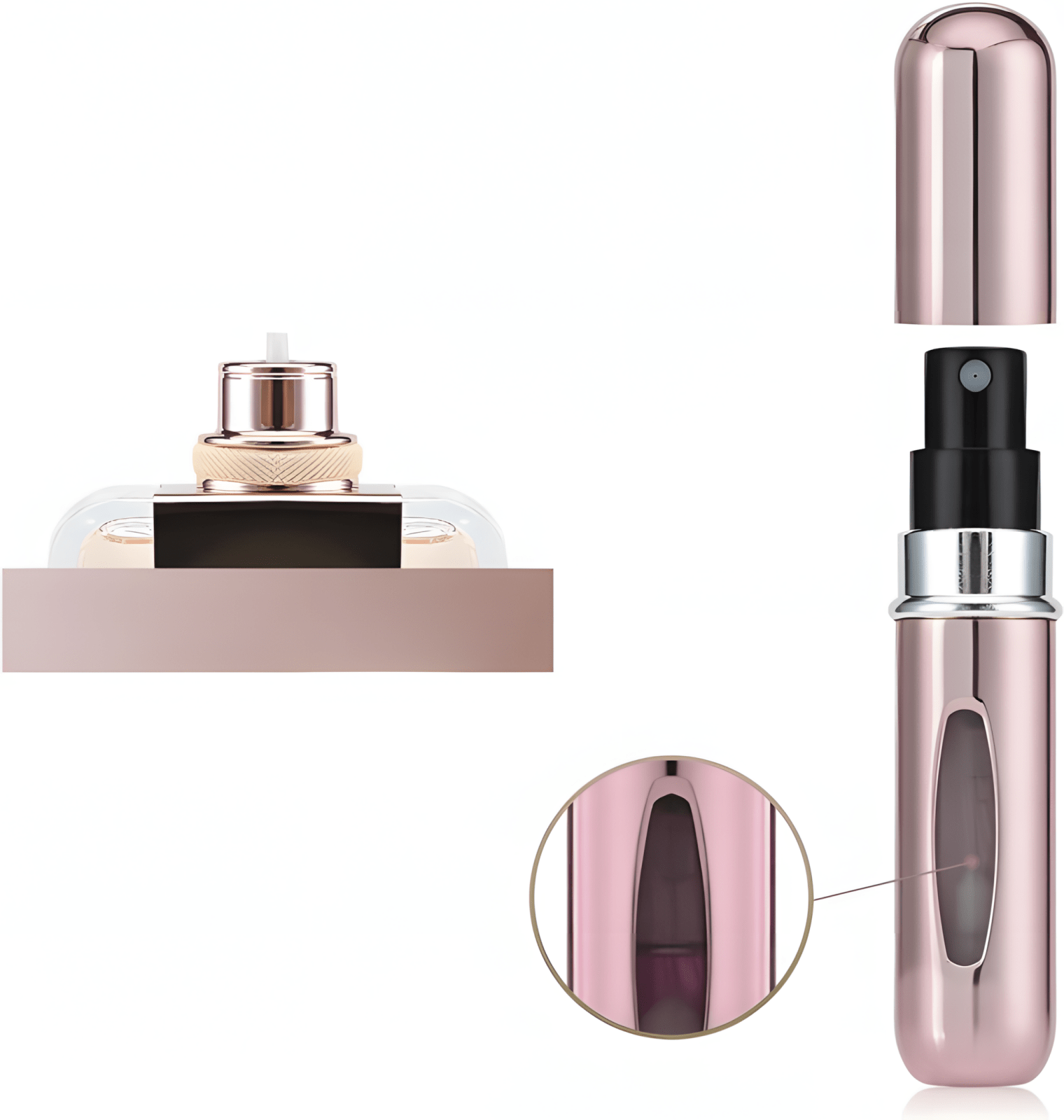 8x Atomizer podróżny 5ml – zestaw 8 kolorów | REEVE