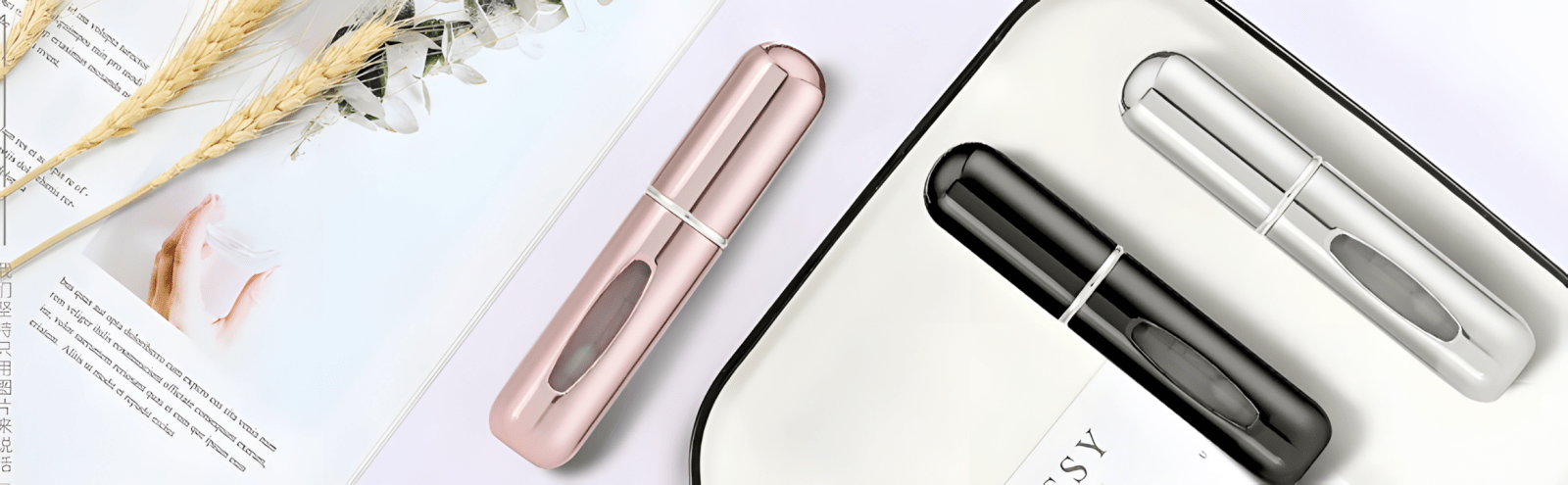 8x Atomizer podróżny 5ml – zestaw 8 kolorów | REEVE