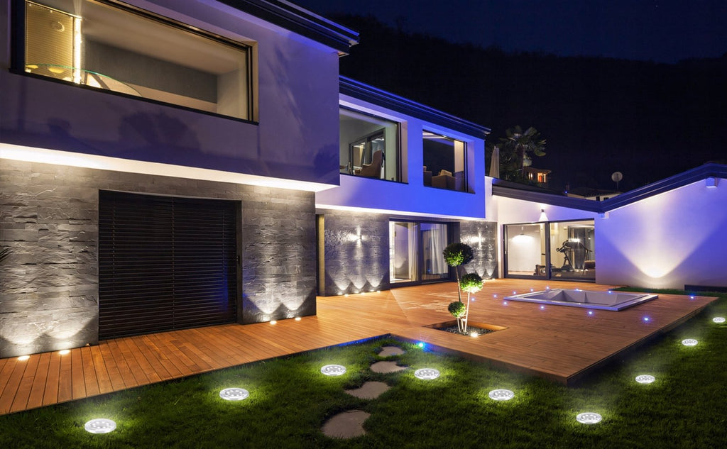 8x Lampki solarne gruntowe z czujnikiem IP65 | REEVE