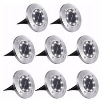 8x Lampki solarne gruntowe z czujnikiem IP65 | REEVE
