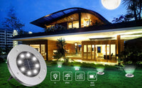 8x Lampki solarne gruntowe z czujnikiem IP65 | REEVE