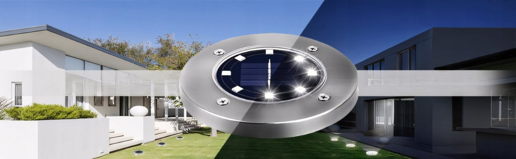 8x Lampki solarne gruntowe z czujnikiem IP65 | REEVE