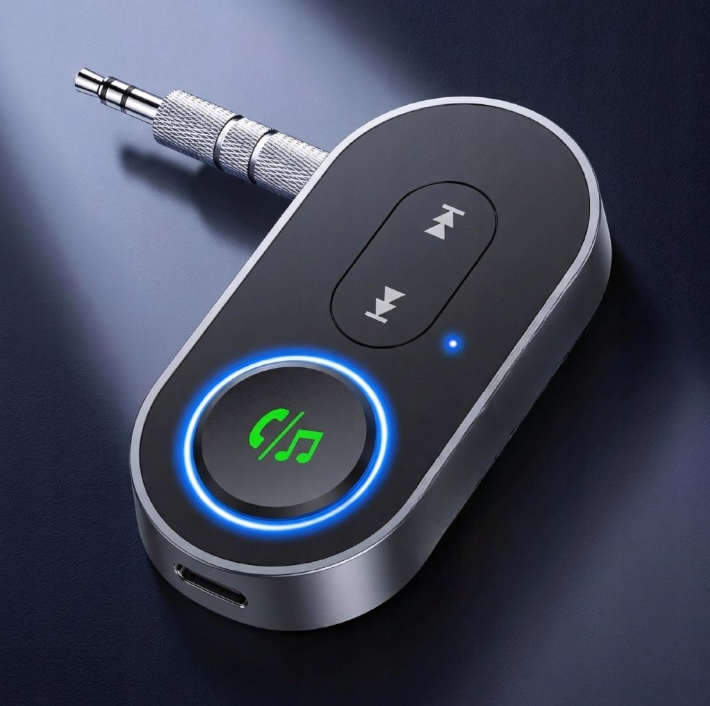 Adapter Bluetooth 5.1 do auta — odbiornik i nadajnik z mikrofonem | REEVE
