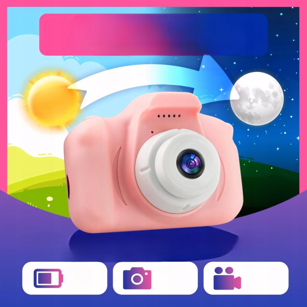 Aparat fotograficzny dla dzieci 20MP różowy | REEVE