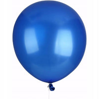 Balony lateksowe 30 cm, 50 sztuk, mix granat - niebieski - biały | REEVE