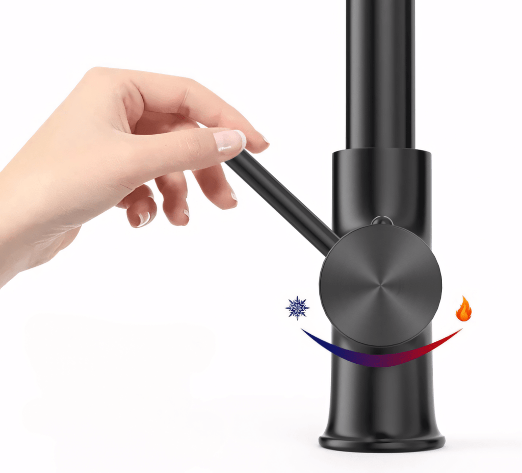 Bateria kuchenna OWill flex 44 cm czarna matowa | REEVE