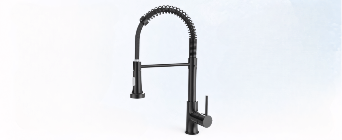 Bateria kuchenna OWill flex 44 cm czarna matowa | REEVE