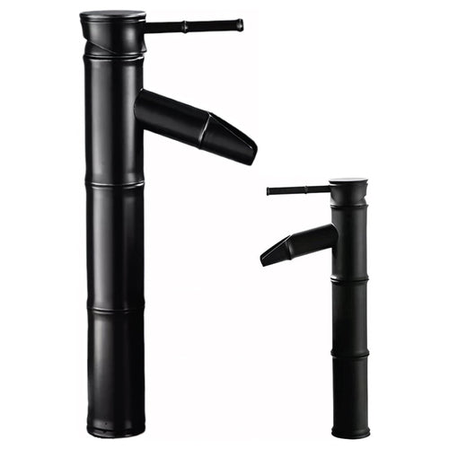 Bateria umywalkowa stojąca czarna jednouchwytowa | REEVE