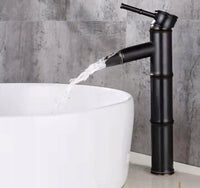 Bateria umywalkowa stojąca czarna jednouchwytowa | REEVE