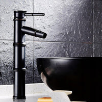 Bateria umywalkowa stojąca czarna jednouchwytowa | REEVE