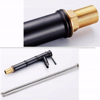 Bateria umywalkowa stojąca czarna jednouchwytowa | REEVE