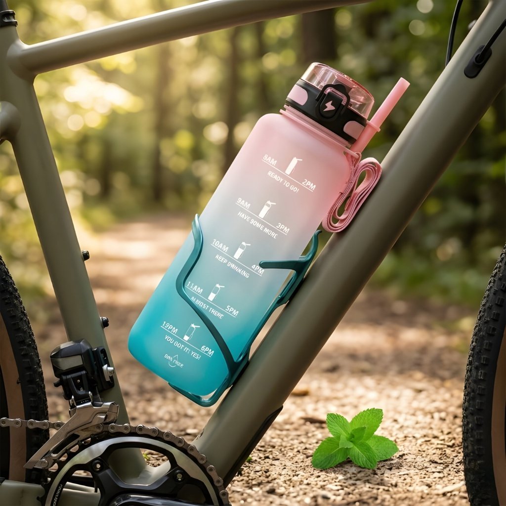 Bidon 1,5 l Tritan z filtrem na owoce, różowo - turkusowy | REEVE