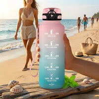 Bidon 1,5 l Tritan z filtrem na owoce, różowo - turkusowy | REEVE