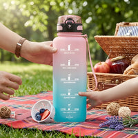 Bidon 1,5 l Tritan z filtrem na owoce, różowo - turkusowy | REEVE