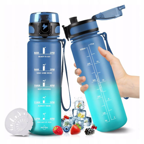 Bidon motywacyjny HoneyHolly 500ml tritan BPA free | REEVE