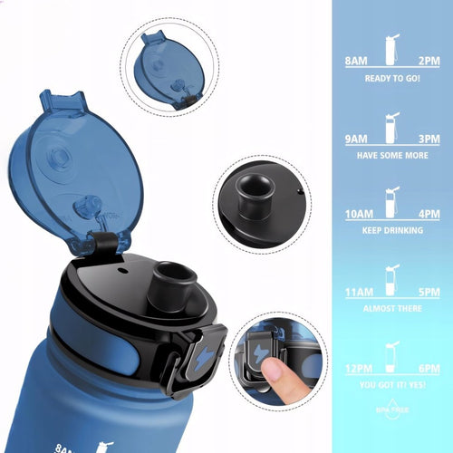 Bidon motywacyjny HoneyHolly 500ml tritan BPA free | REEVE