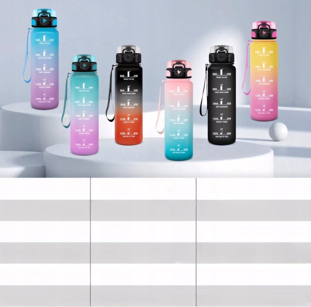 Bidon motywacyjny KollyKolla 1.5L fioletowy | REEVE