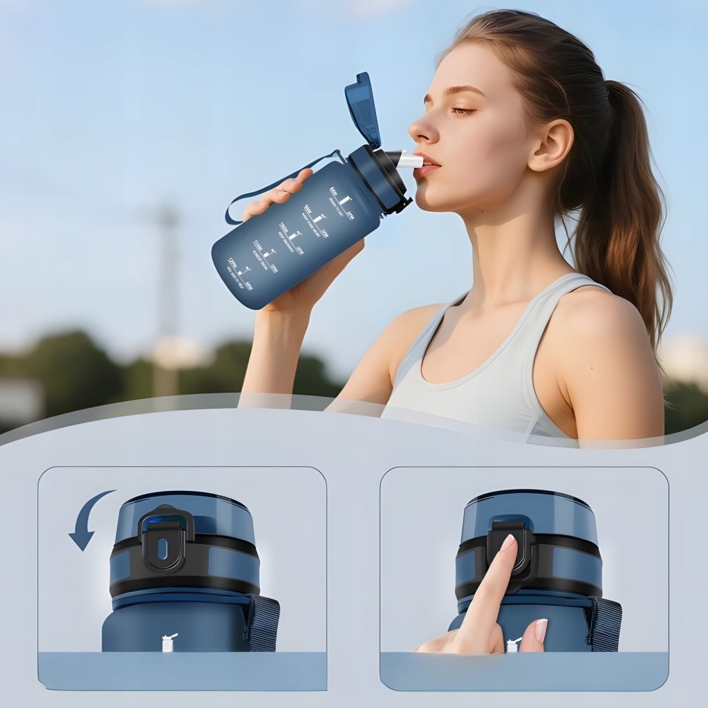 Bidon na wodę ze słomką Honeyholly 500ml BPA Free | REEVE