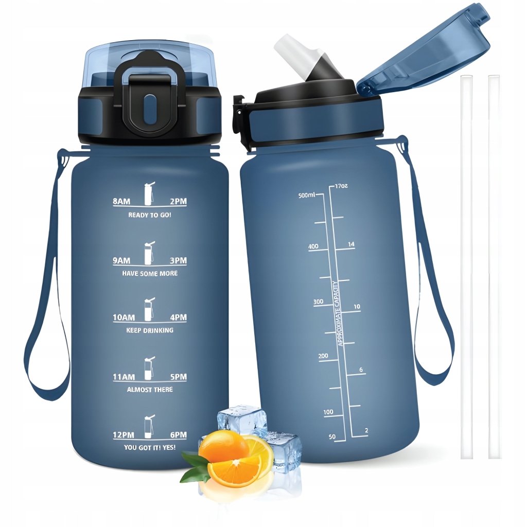 Bidon na wodę ze słomką Honeyholly 500ml BPA Free | REEVE