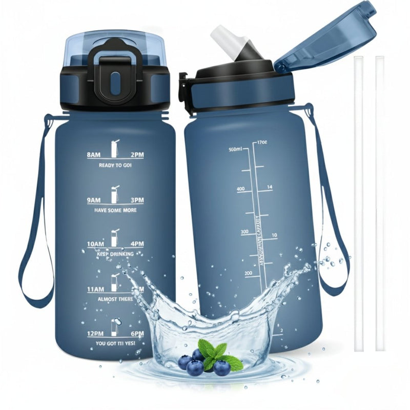 Bidon na wodę ze słomką Honeyholly 500ml BPA Free | REEVE