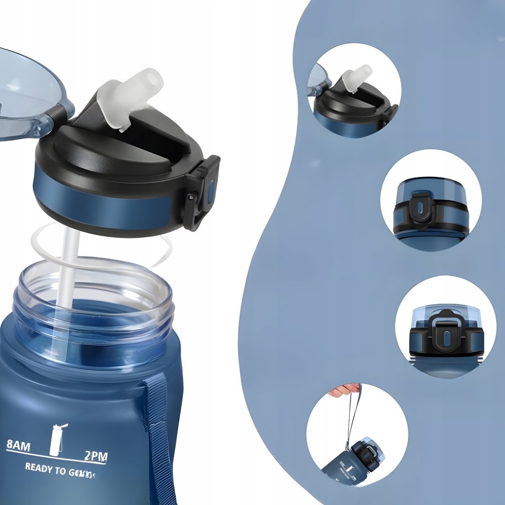 Bidon na wodę ze słomką Honeyholly 500ml BPA Free | REEVE