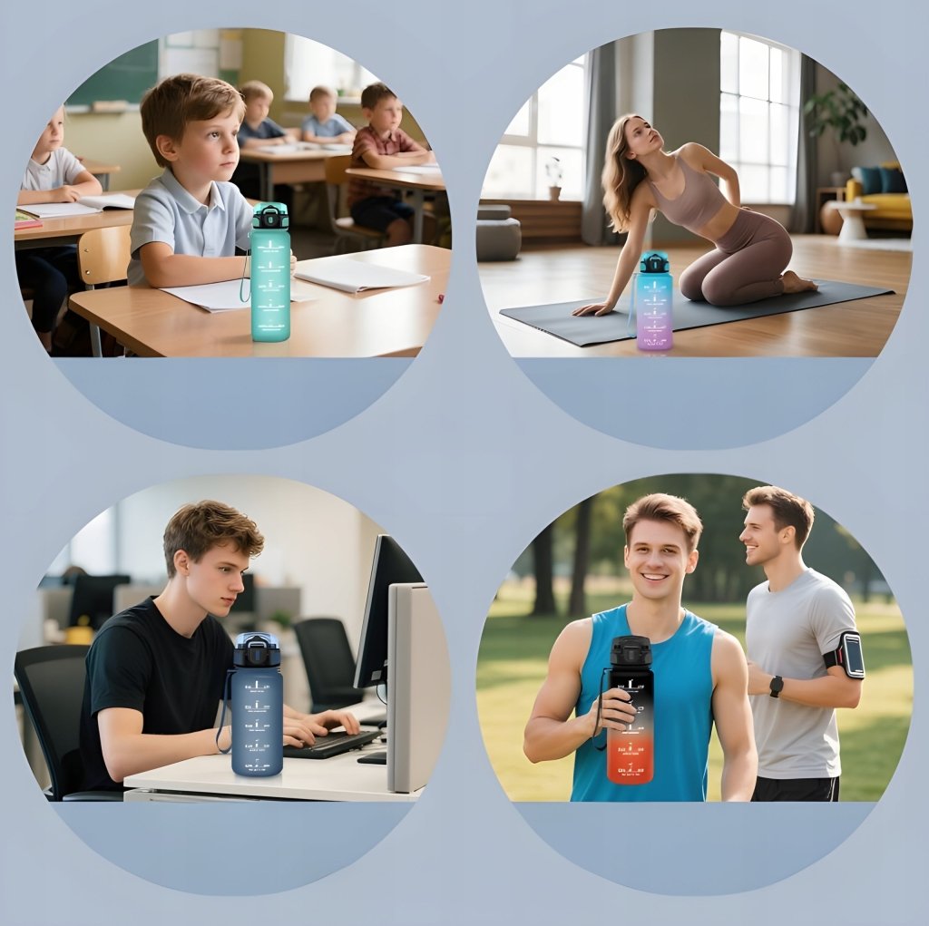 Bidon na wodę ze słomką Honeyholly 500ml BPA Free | REEVE