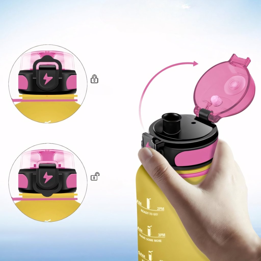 Bidon sportowy 1,5L z filtrem i miarką – Motywacyjny | REEVE