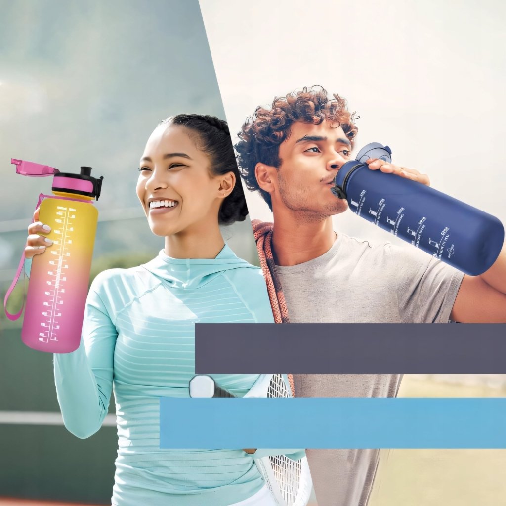 Bidon sportowy 1,5L z filtrem i miarką – Motywacyjny | REEVE