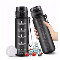 Bidon sportowy HoneyHolly 500ml czarny tritan | REEVE